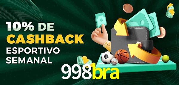 10% de bônus de cashback na 998bra